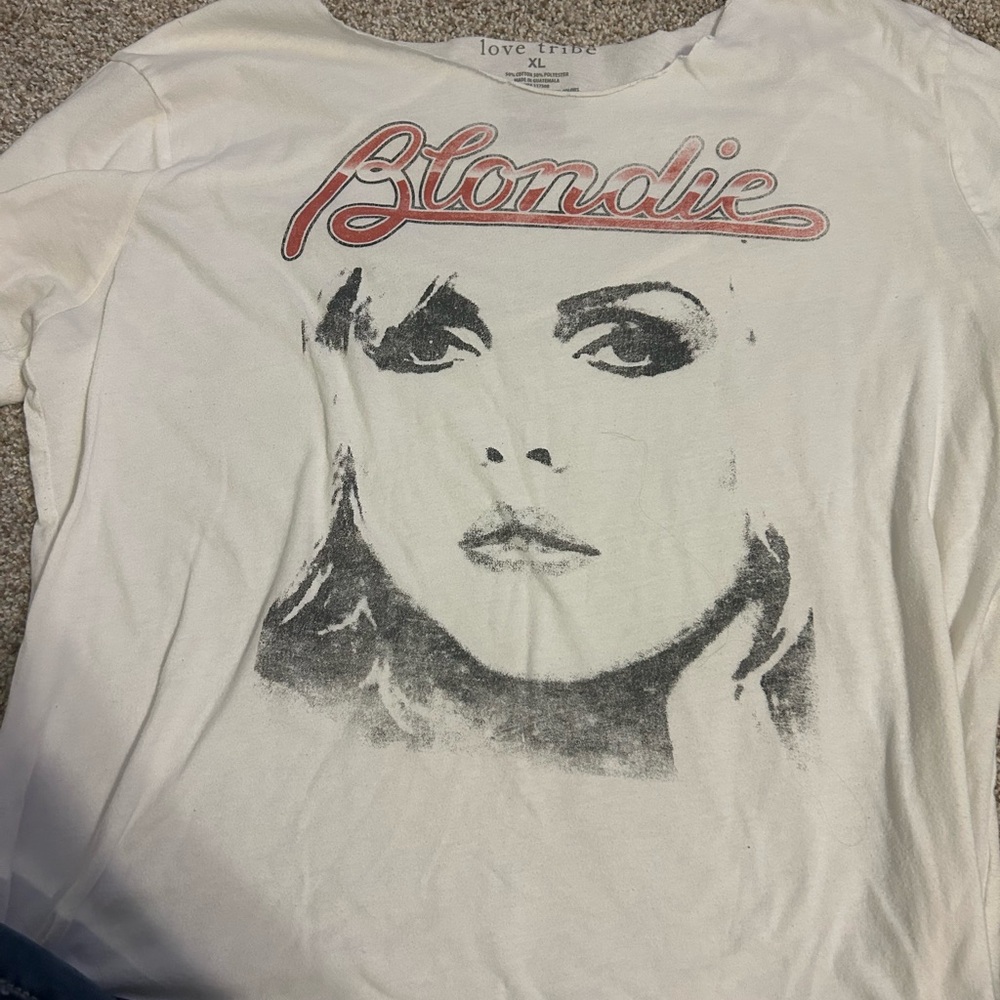 Love Tribe Blondie Graphic Tee - Cream and Red